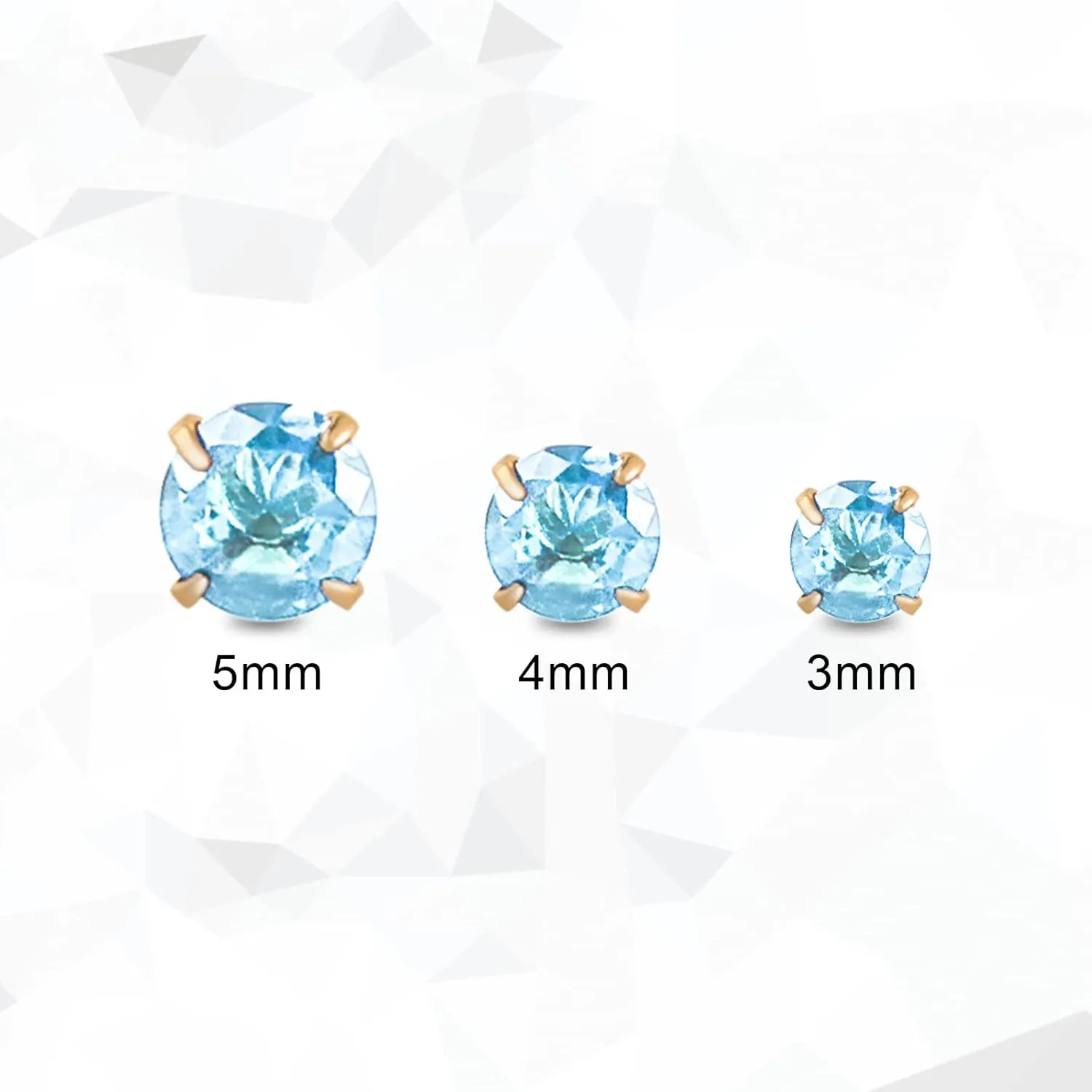 12 Pairs 18K Gold Plated Surgical Stainless Steel Stud Earrings, Star Heart Square Stud Earring for Women, Cubic Zirconia Birthstone Stud Earrings Set