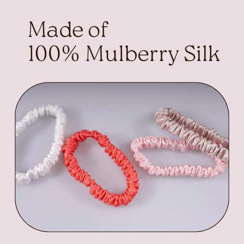 4 Pack Mini Silk Scrunchies - Luscious - dropshipping