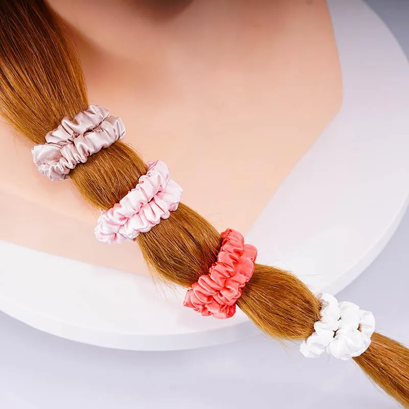 4 Pack Mini Silk Scrunchies - Luscious - dropshipping