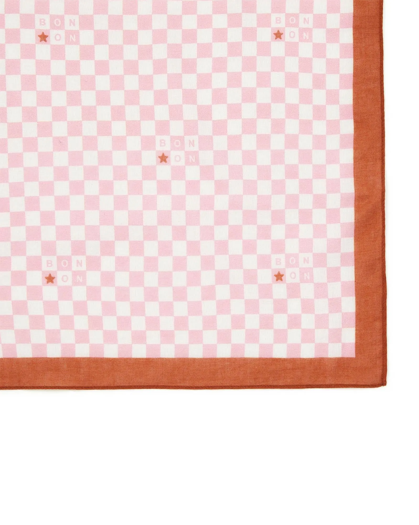 Bandana Scarf in Damier Rose Wood