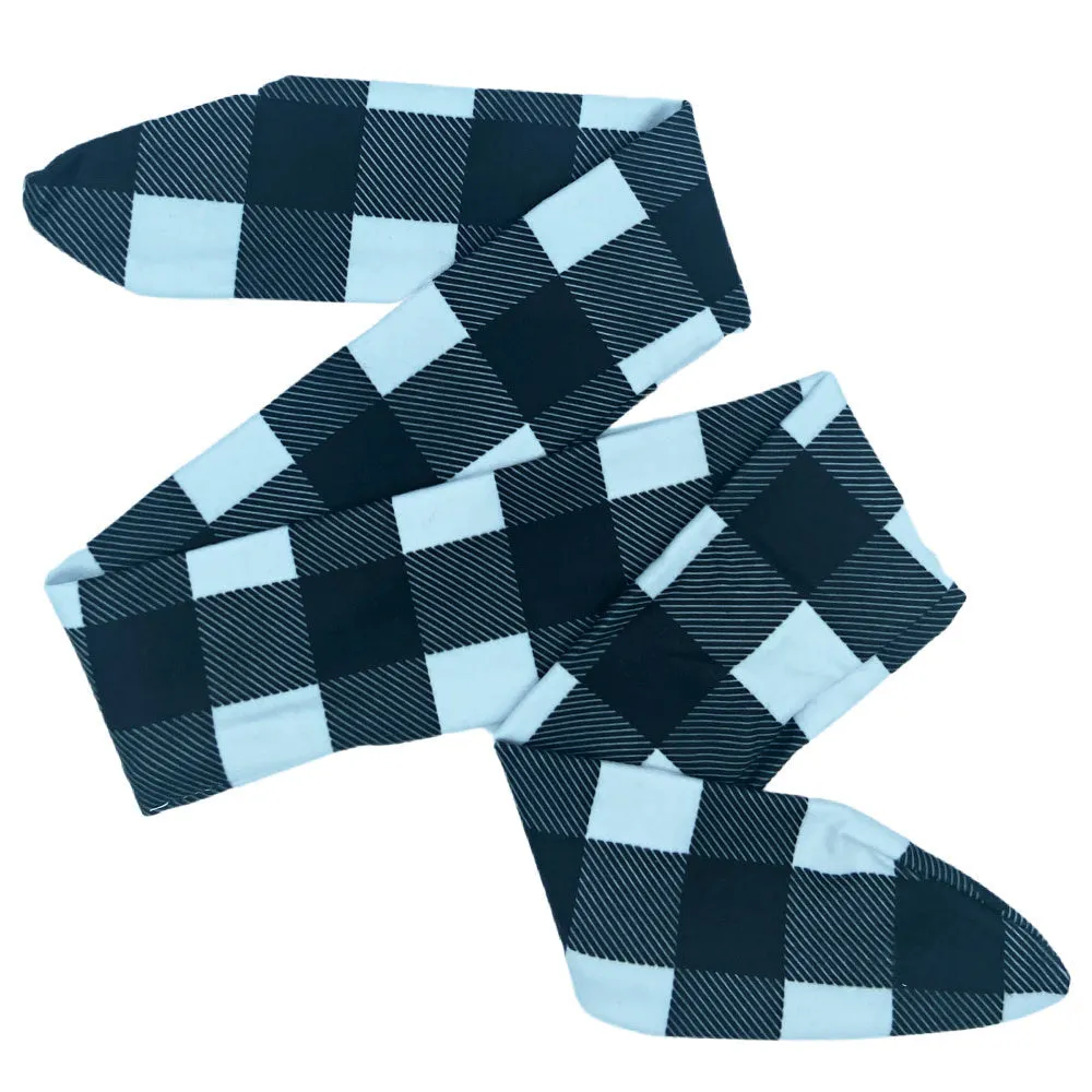 Black Buffalo Plaid Knotted