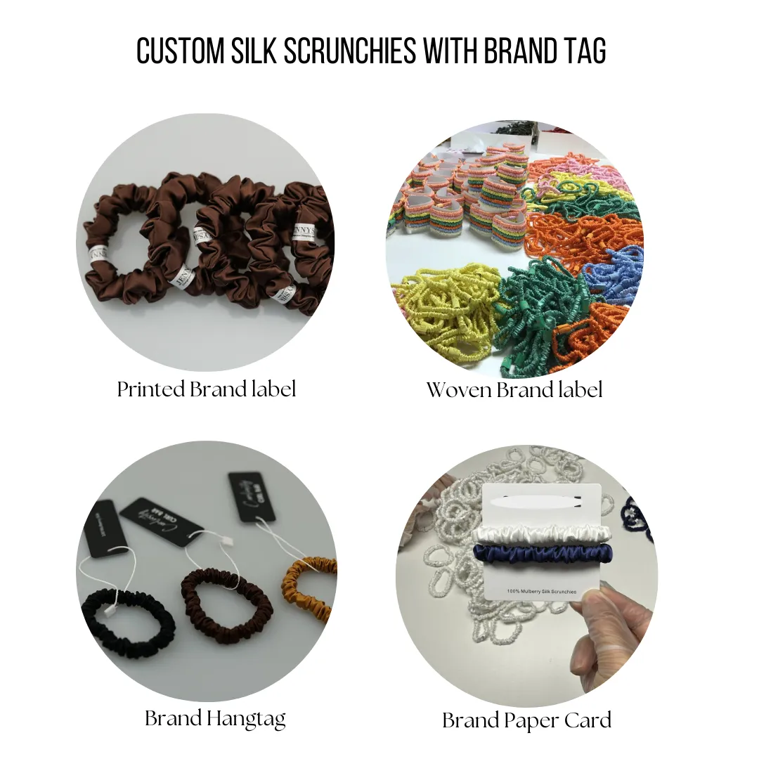 Bow Silk Scrunchie Custom Wholesale