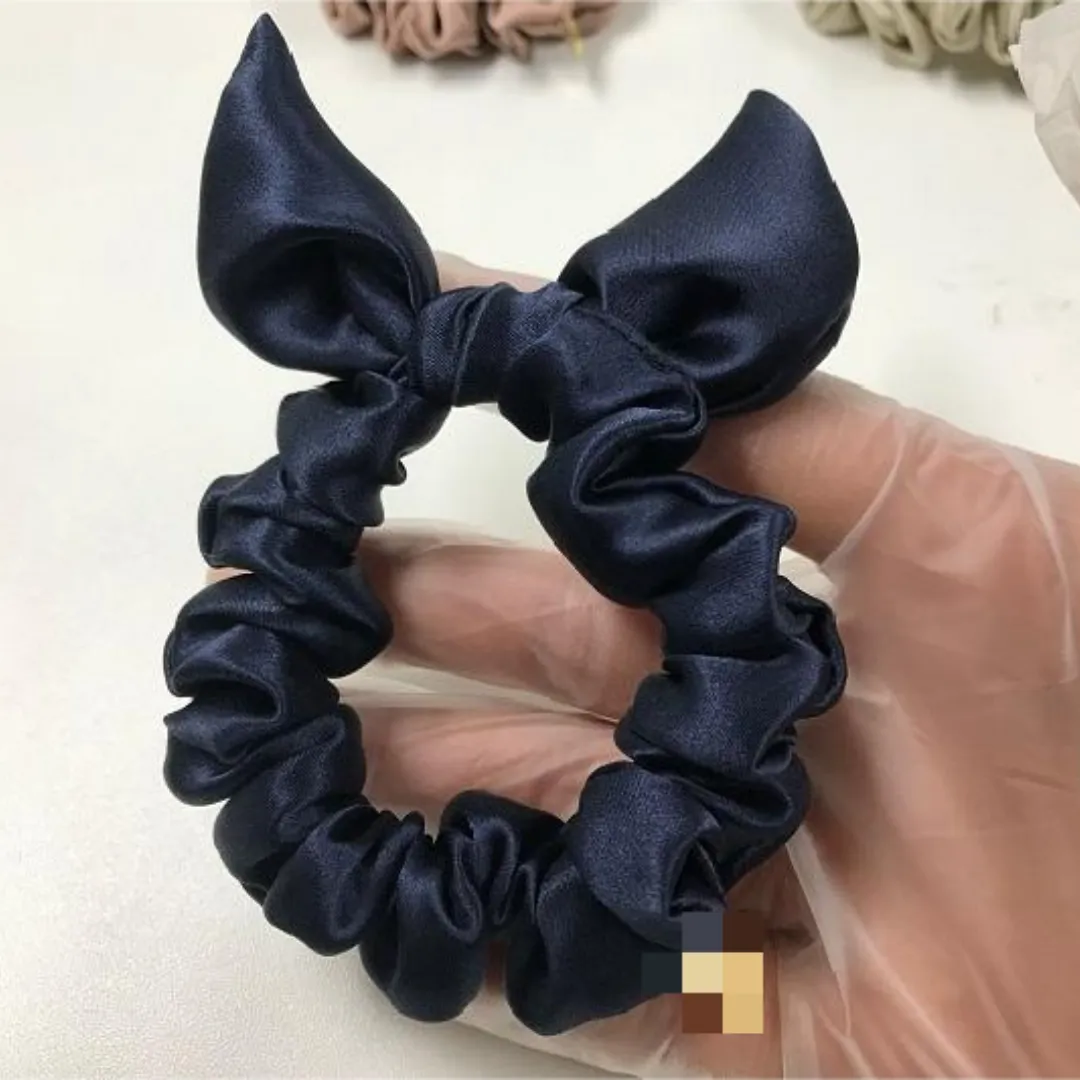 Bow Silk Scrunchie Custom Wholesale