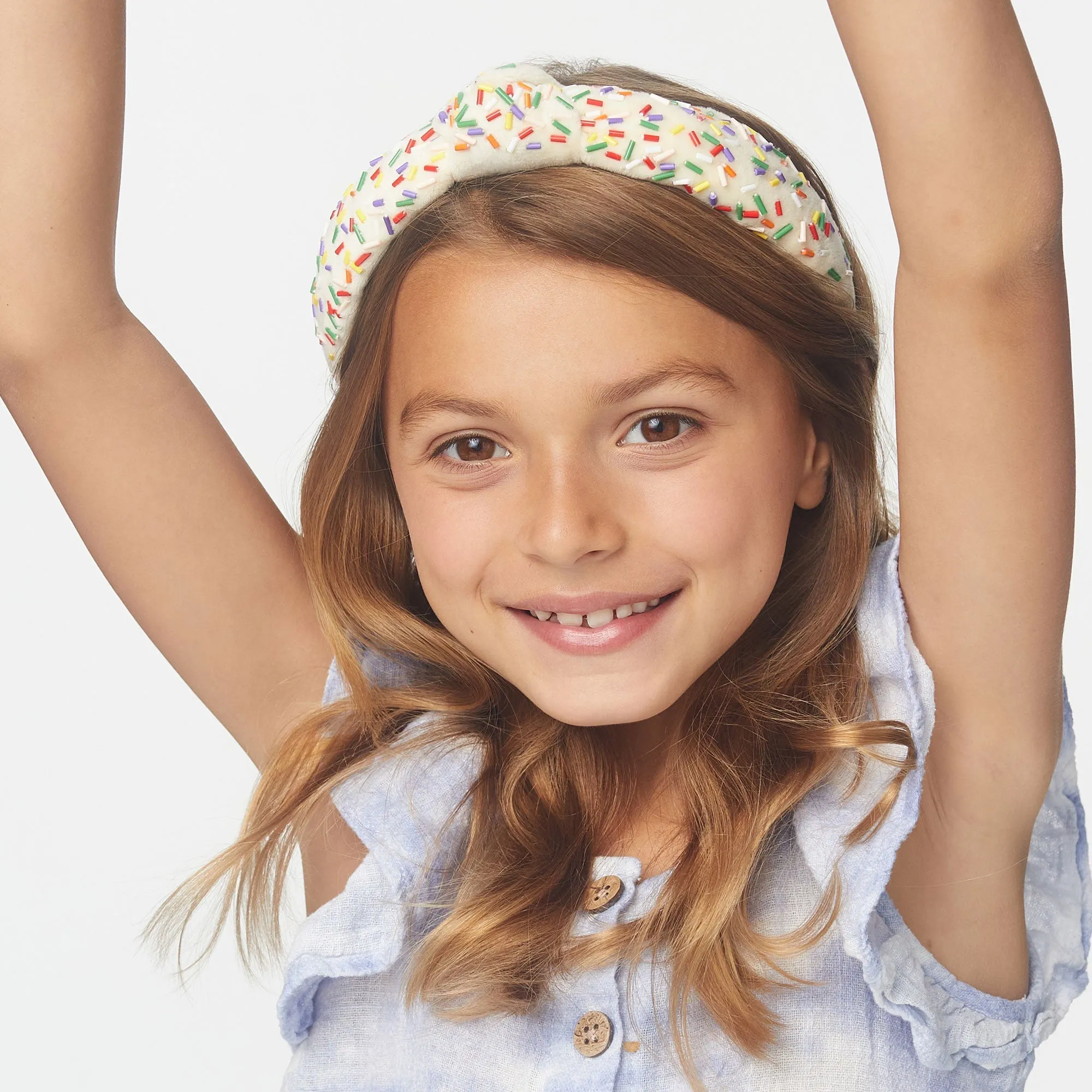 BUTTERCREAM BIRTHDAY CAKE KIDS KNOTTED HEADBAND