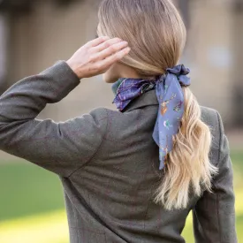 Caledonia Soft Amethyst Silk Medium Tail Hair Scrunchie