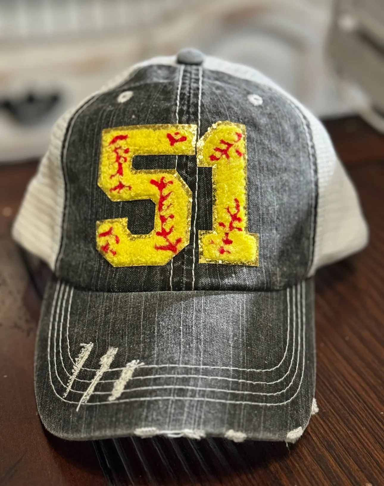 Chenille Softball Hats