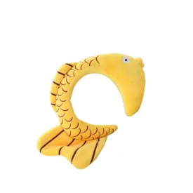 Creative Hair Bands Plush Snapper Fish Design Comfortable Wear Non-fading Hair Ribbons Cute Headband Animal Headbands Plush Hair Band Headdress Cartoon Headgear Miss