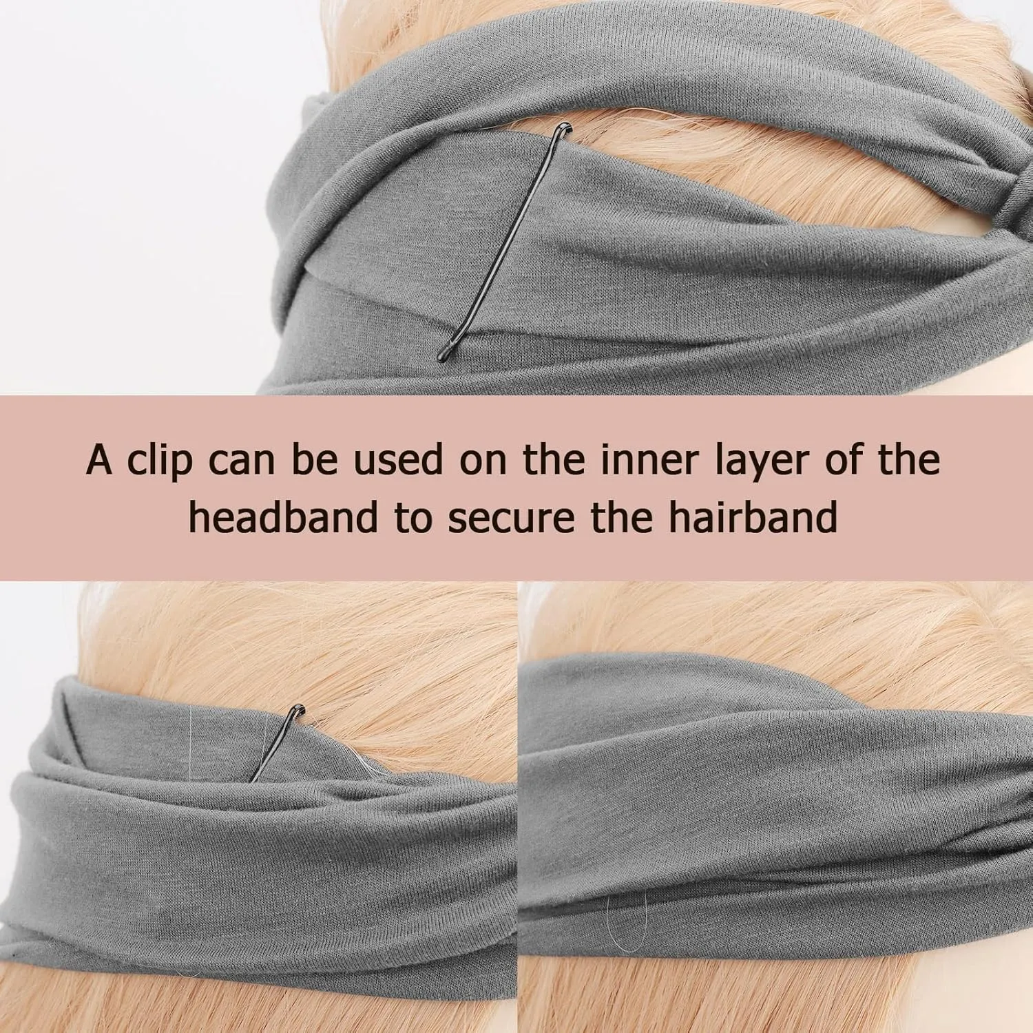 DRESHOW 8 Pack Headbands for Women Yoga Knotted Headbands Elastic Criss Cross Hair Accessories Sports Head Wrap Non Slip