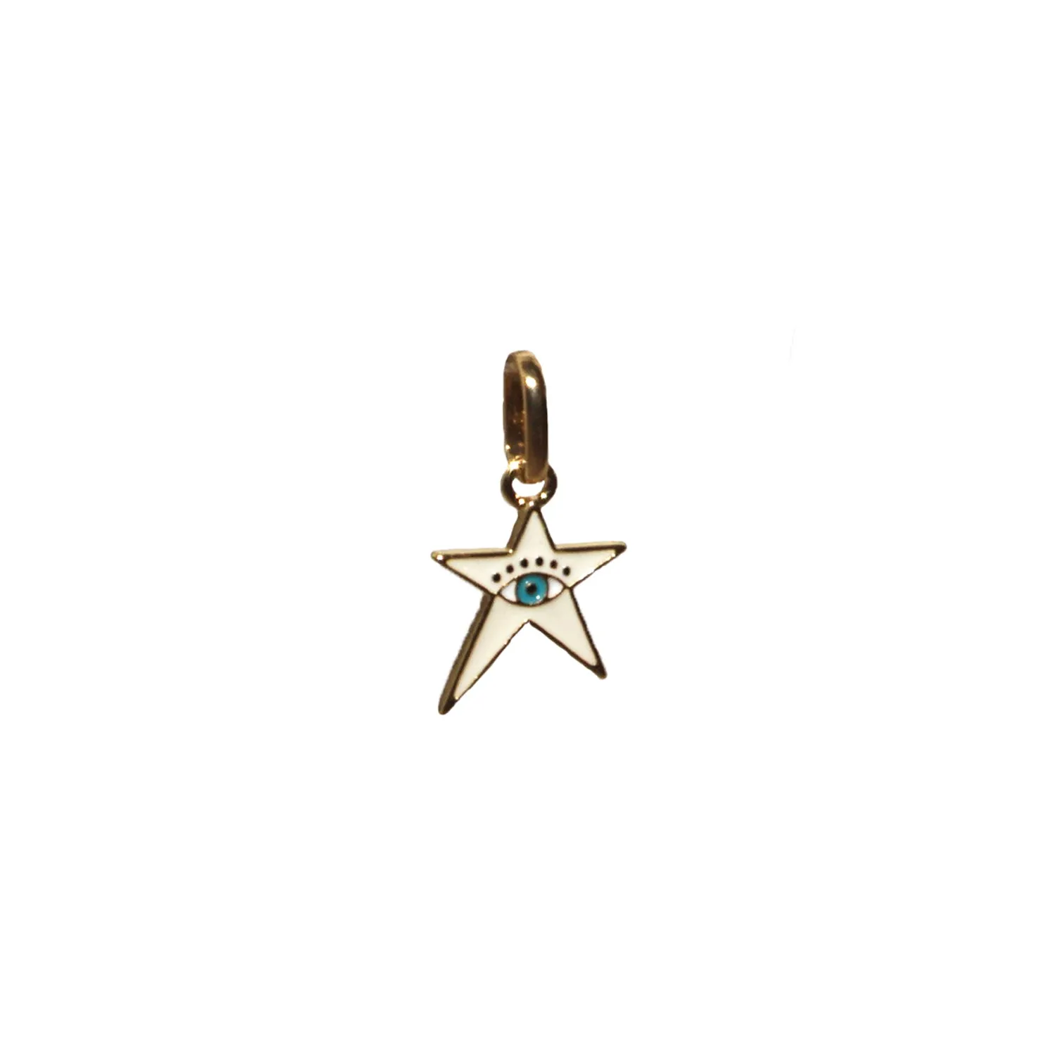 enamel evil eye star bale charm