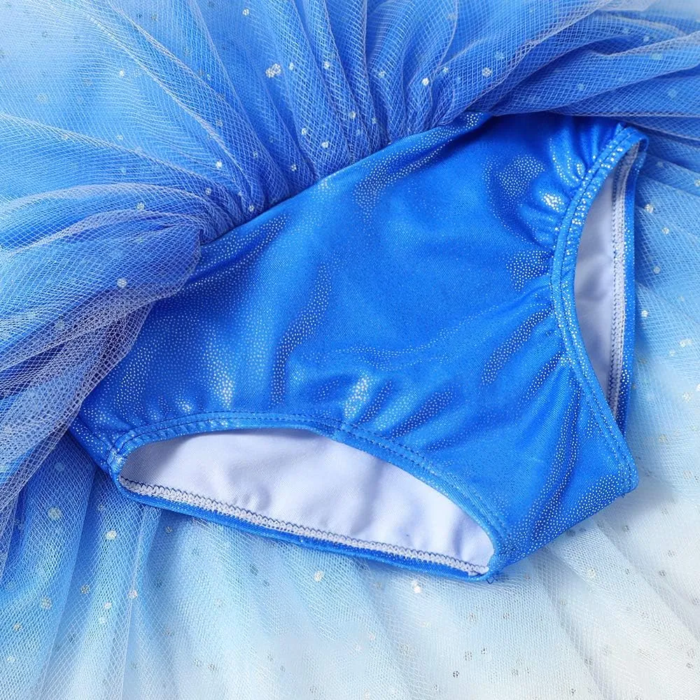Gymnastics Skirted Leotards Ballet Tutu Dance Dress Mermaid Unicorn Gymnastic Skirt (Baby/Toddler/Big Girls)