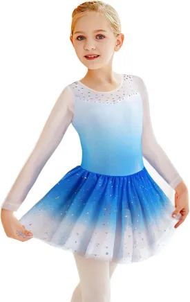 Gymnastics Skirted Leotards Ballet Tutu Dance Dress Mermaid Unicorn Gymnastic Skirt (Baby/Toddler/Big Girls)