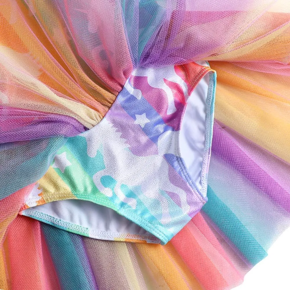 Gymnastics Skirted Leotards Ballet Tutu Dance Dress Mermaid Unicorn Gymnastic Skirt (Baby/Toddler/Big Girls)