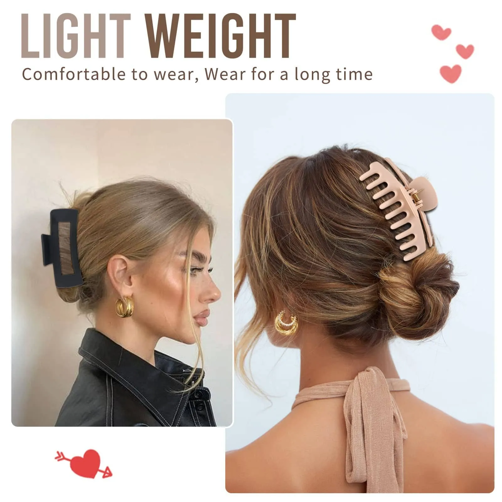 Hair Clips for Women 4.3 Inch (Large)
