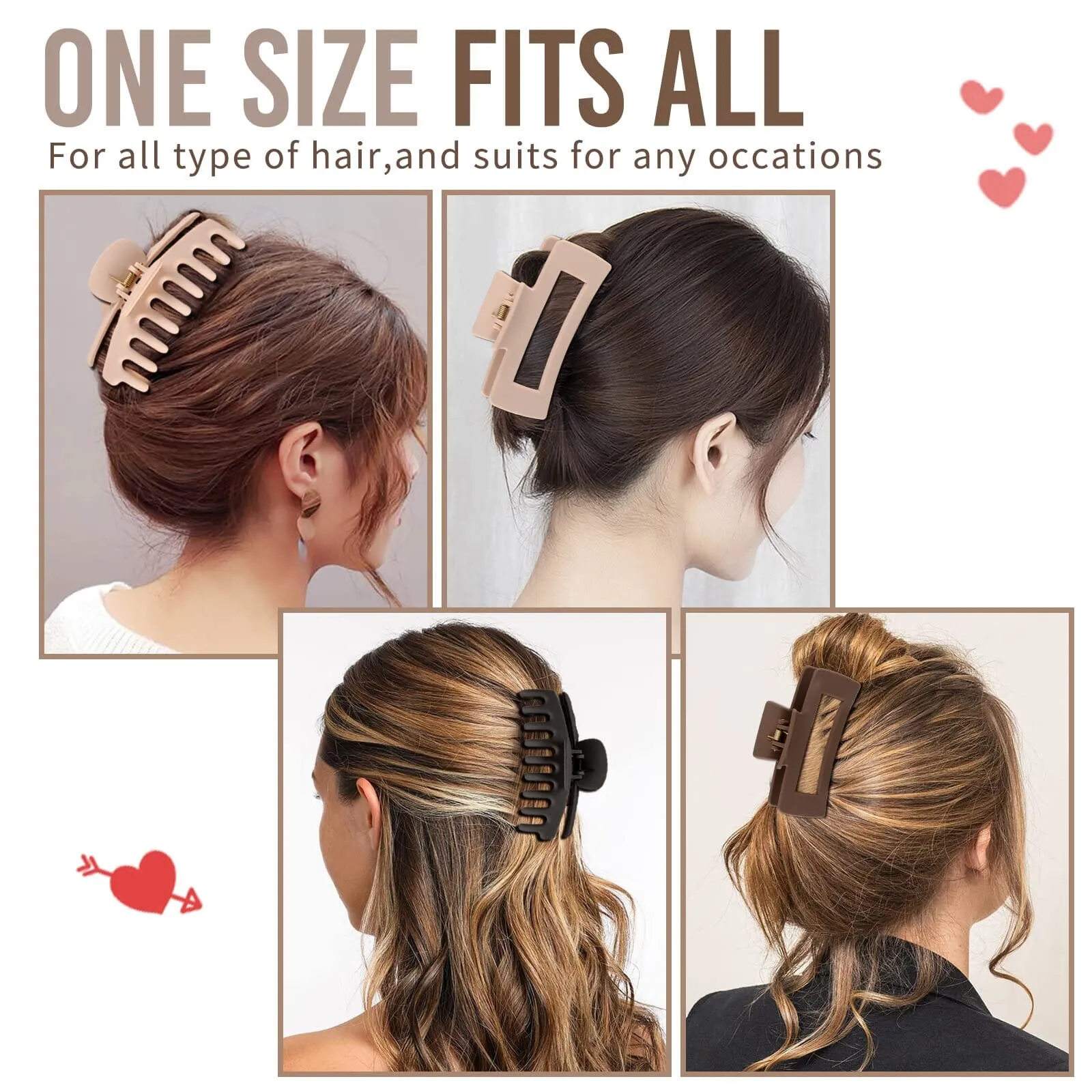 Hair Clips for Women 4.3 Inch (Large)