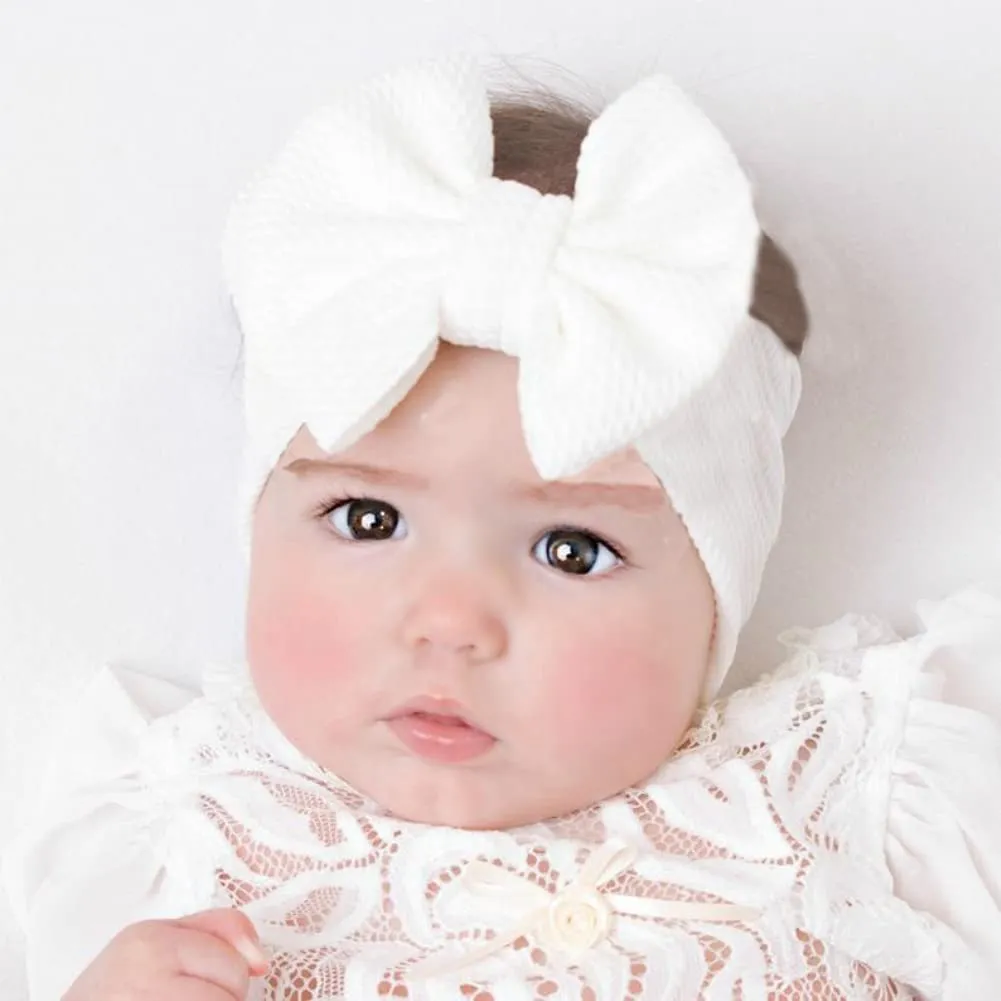 Headbands Solid Bows for Baby Girls' Comfortable Headwraps for Newborn Infant Toddler Kids 11-Pack