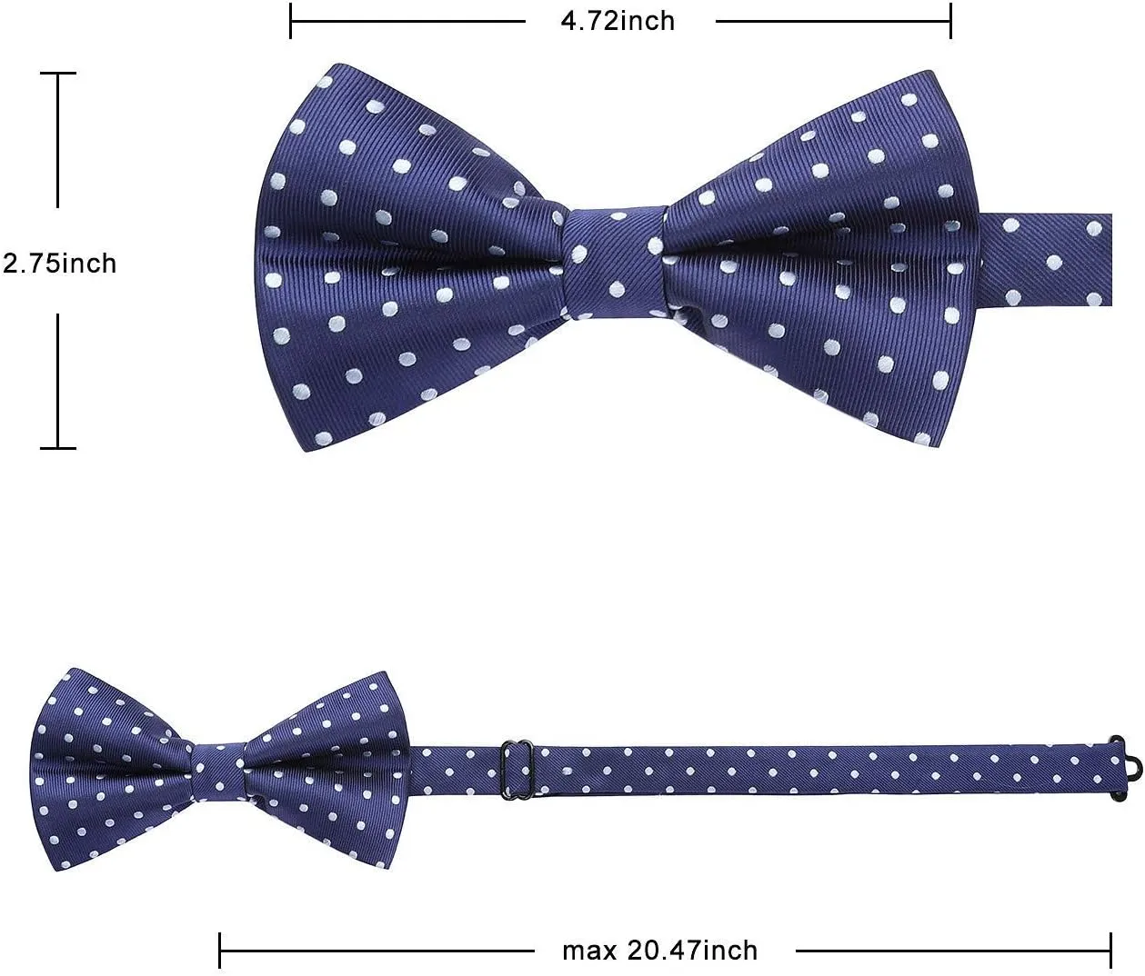 HISDERN Bow Ties for Men Pre-Tie Bow Tie and Pocket Square Set Bowtie Formal Tuxedo Wedding Bowties Handkerchief Set