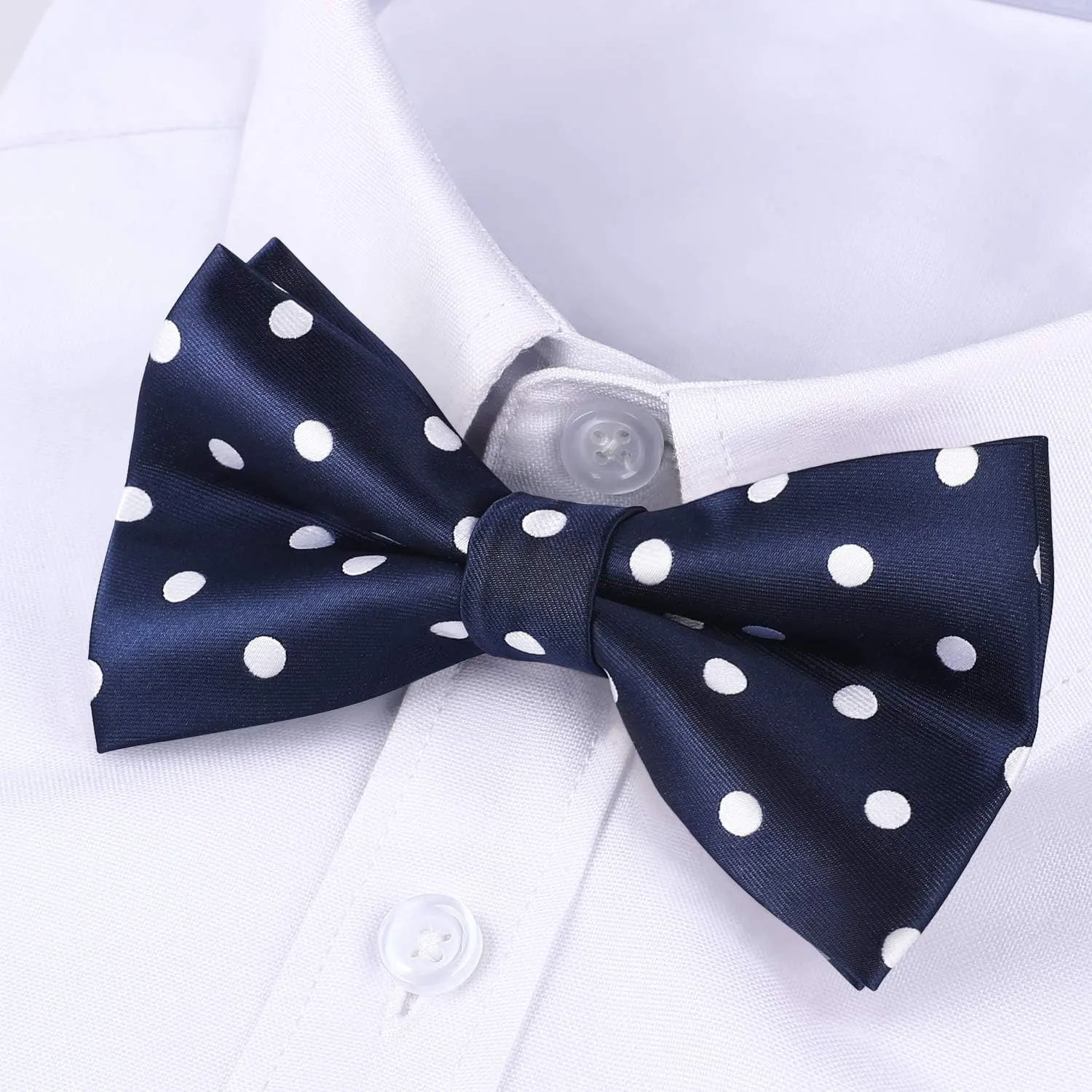 HISDERN Bow Ties for Men Pre-Tie Bow Tie and Pocket Square Set Bowtie Formal Tuxedo Wedding Bowties Handkerchief Set