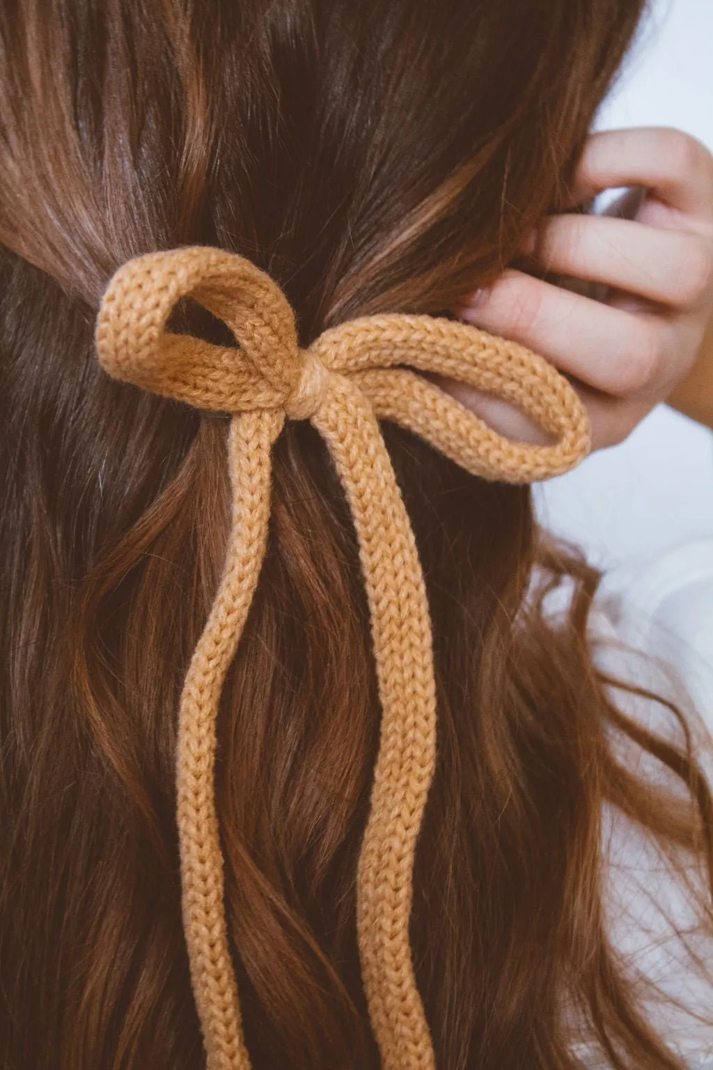 Knit Long Bow Clip