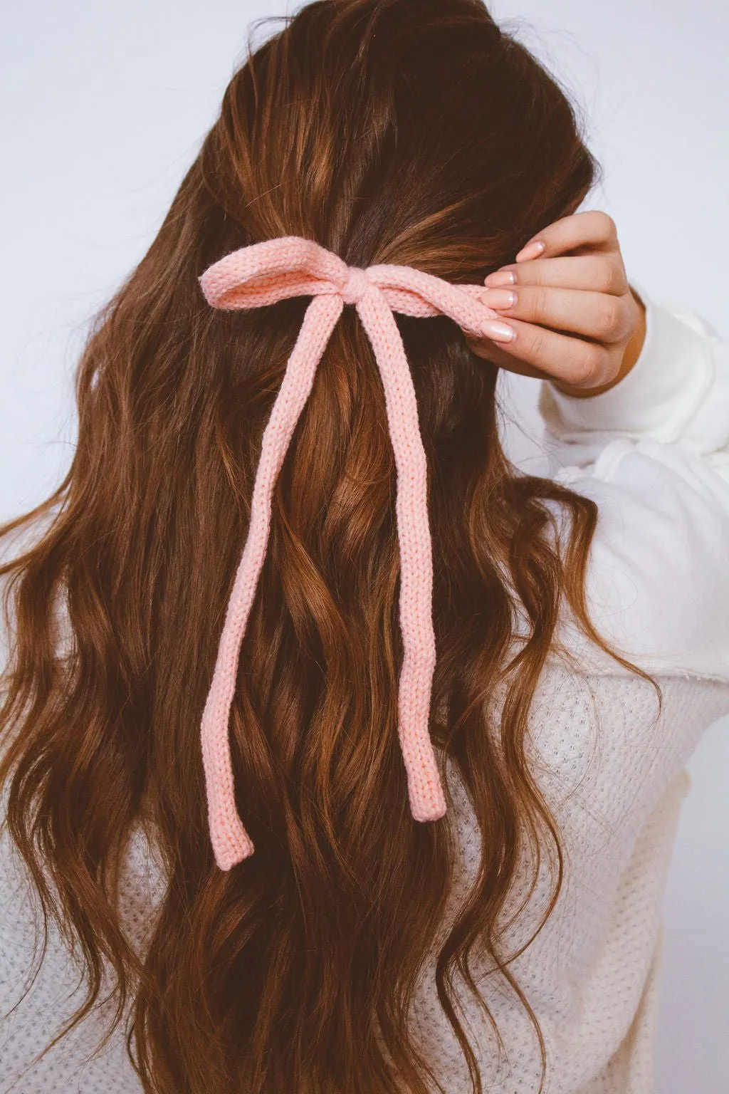 Knit Long Bow Clip