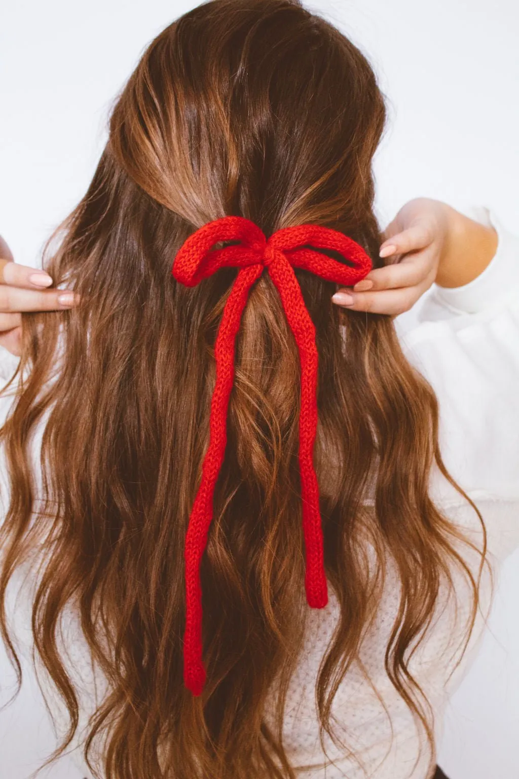 Knit Long Bow Clip