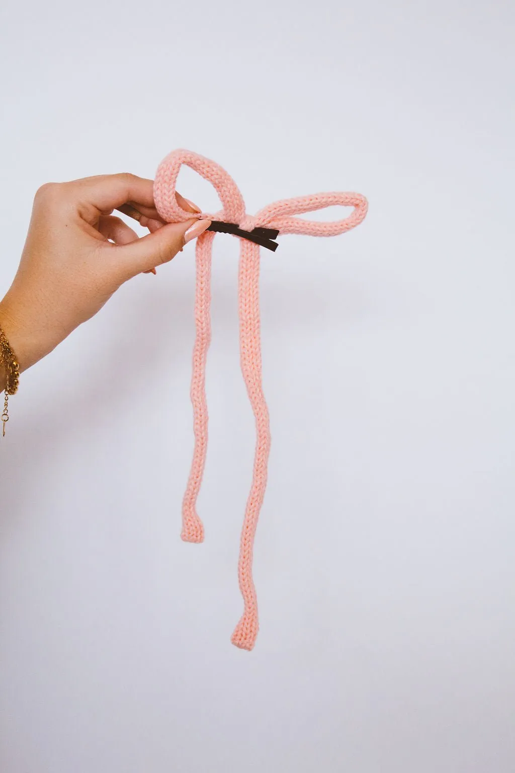 Knit Long Bow Clip