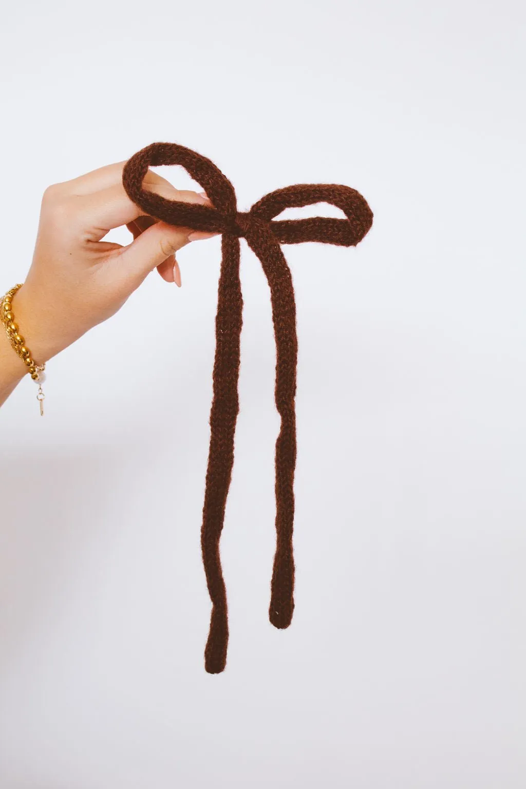 Knit Long Bow Clip