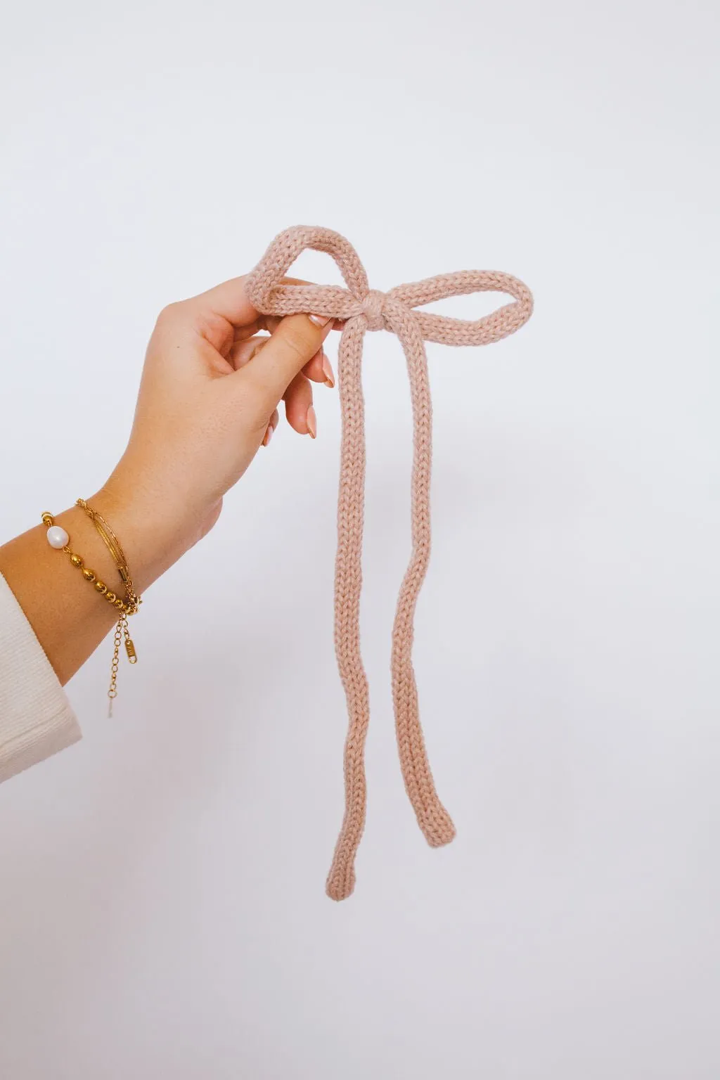 Knit Long Bow Clip
