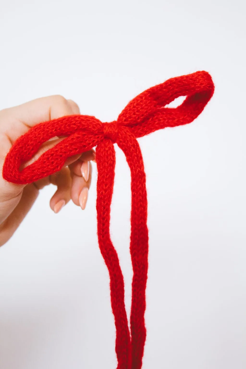 Knit Long Bow Clip