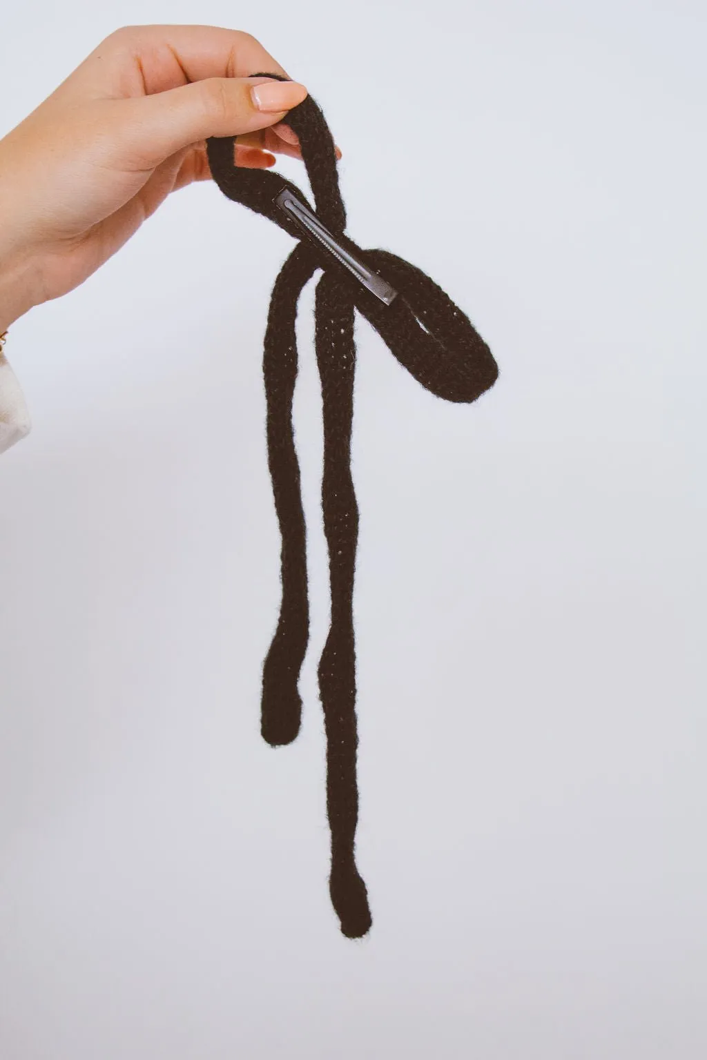 Knit Long Bow Clip