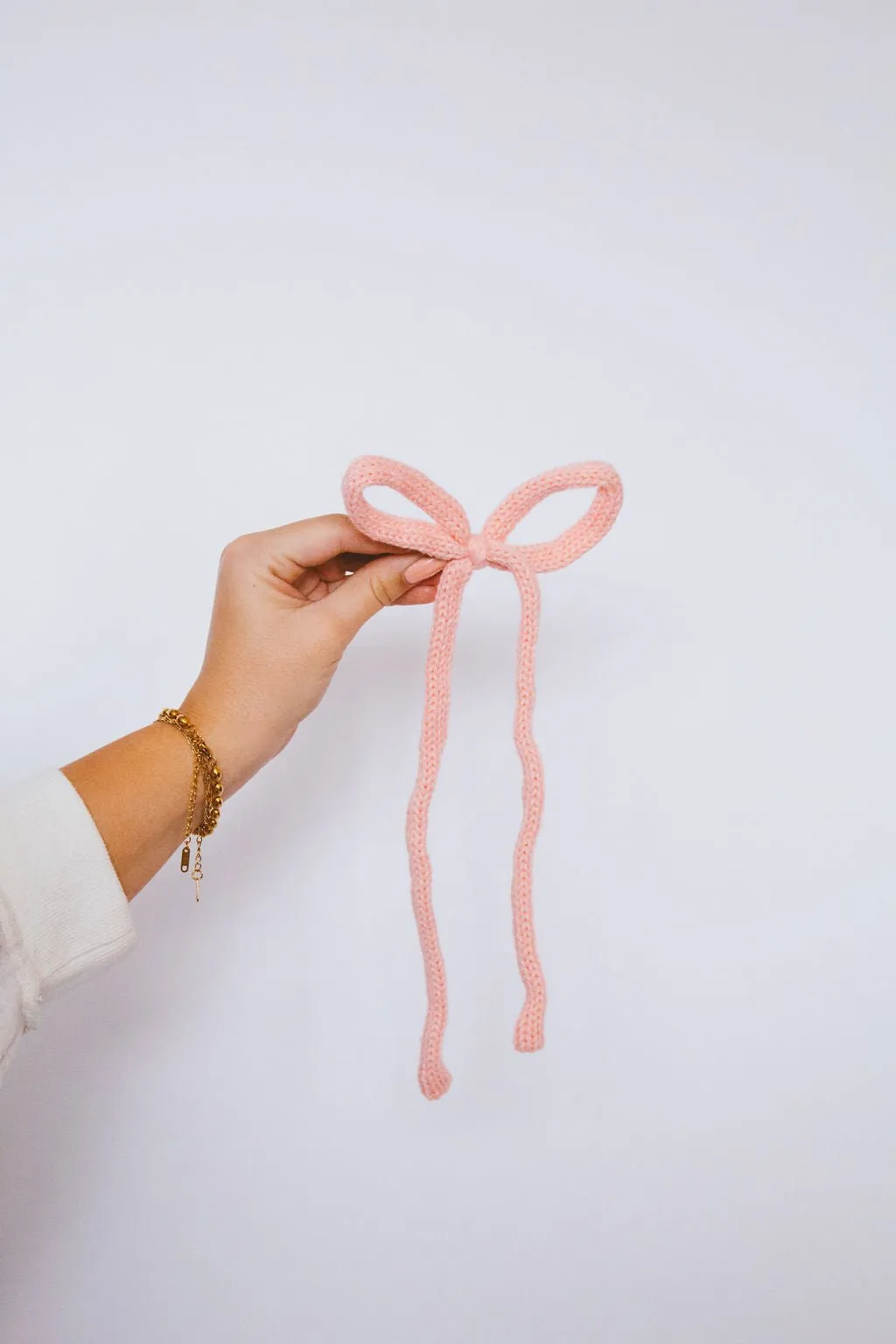 Knit Long Bow Clip