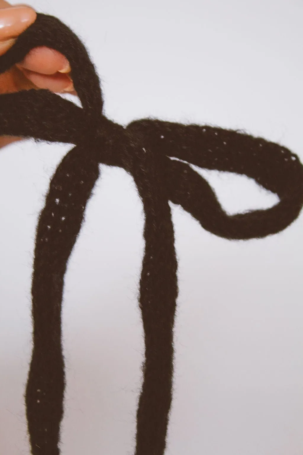 Knit Long Bow Clip