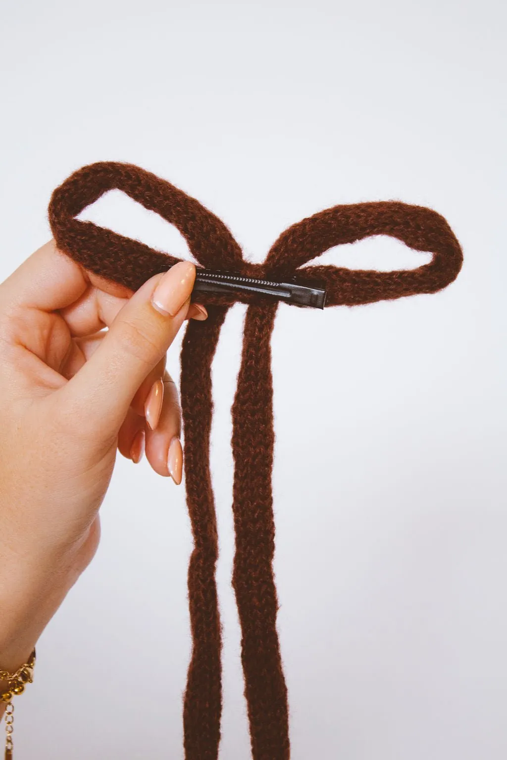 Knit Long Bow Clip