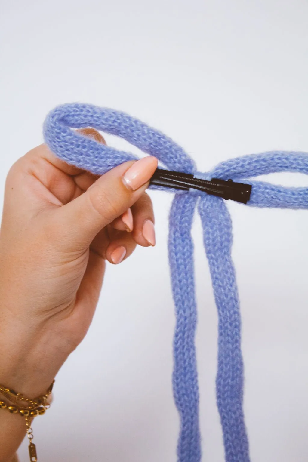 Knit Long Bow Clip