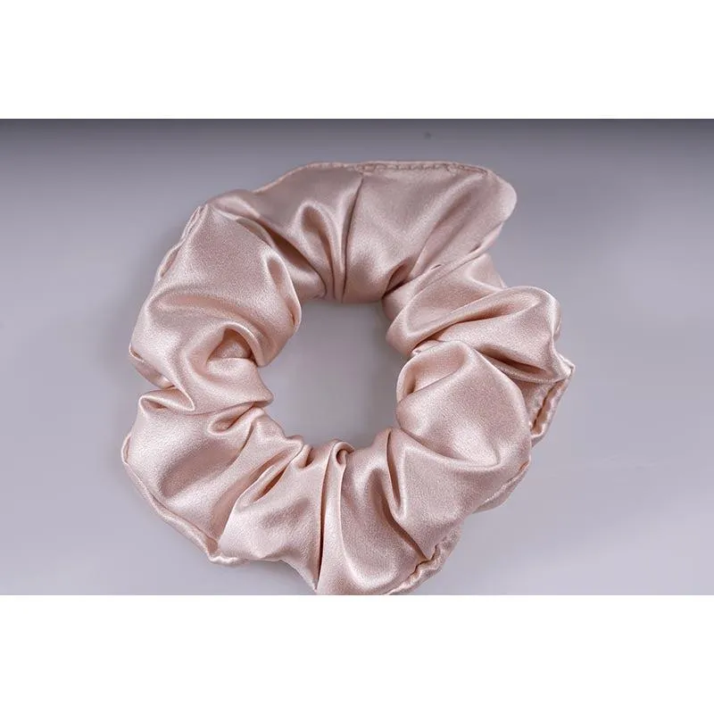 Large Silk Scrunchies - Nude - Dropshipping
