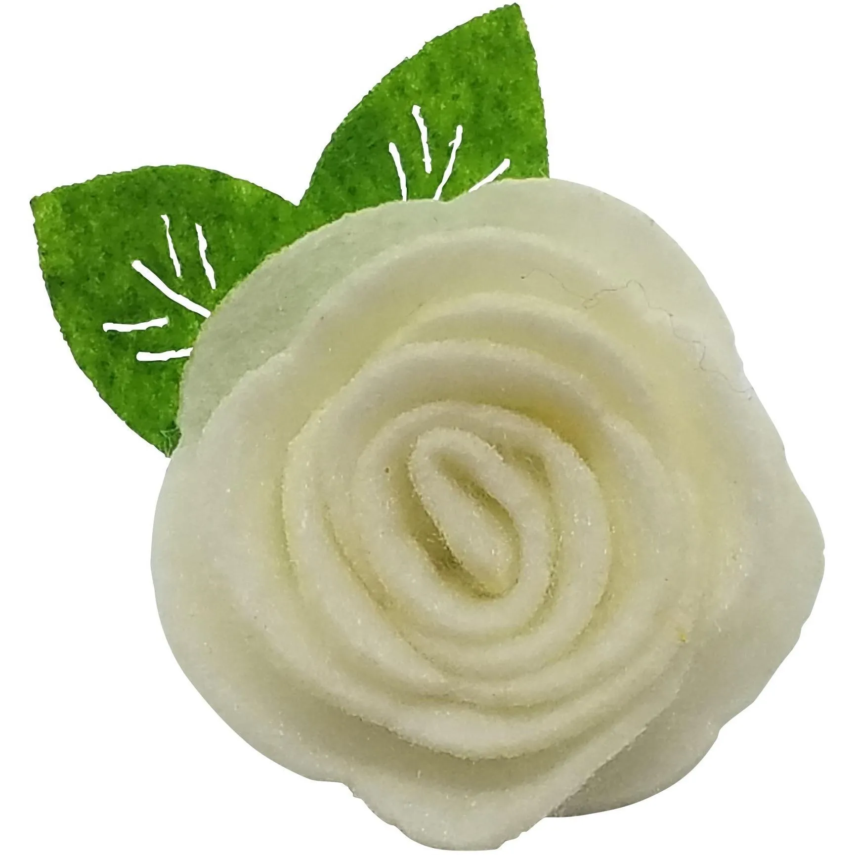 Lavender 1.5" Felt Flower Rose Clip