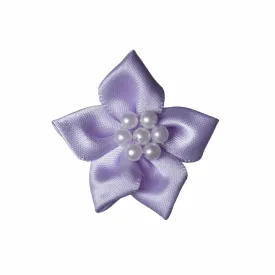 Lilac Satin Star with Pearls (Pack of 20)