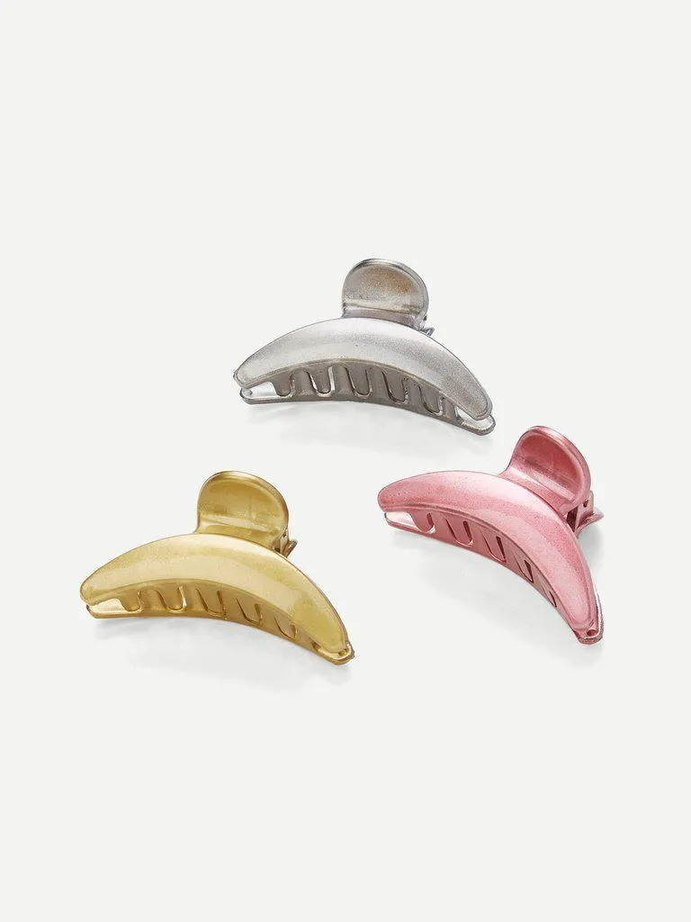 Mixed Color Hair Clip 3Pcs