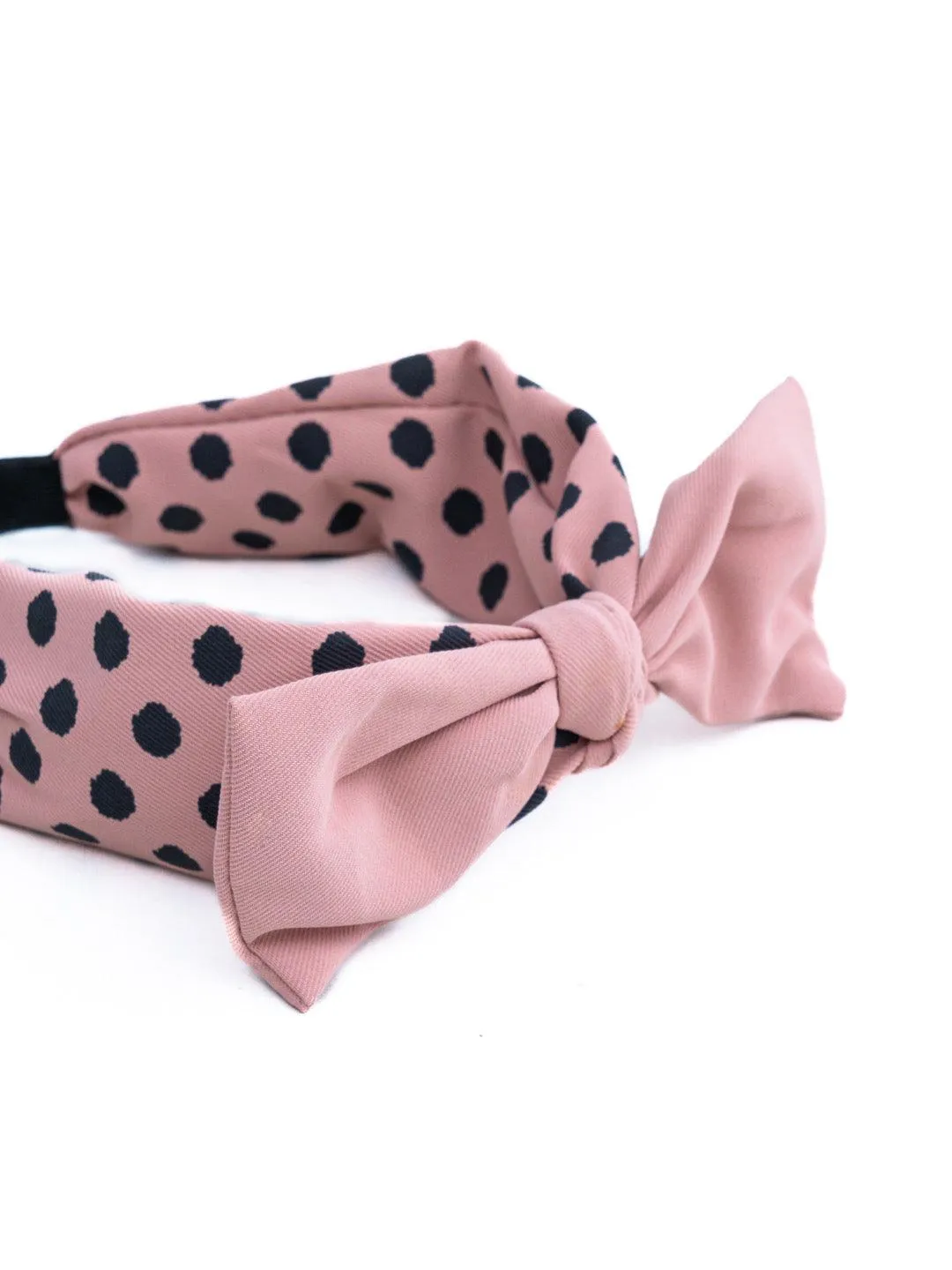 One Friday Pink Polka Dot Hairbands Rich text editor
