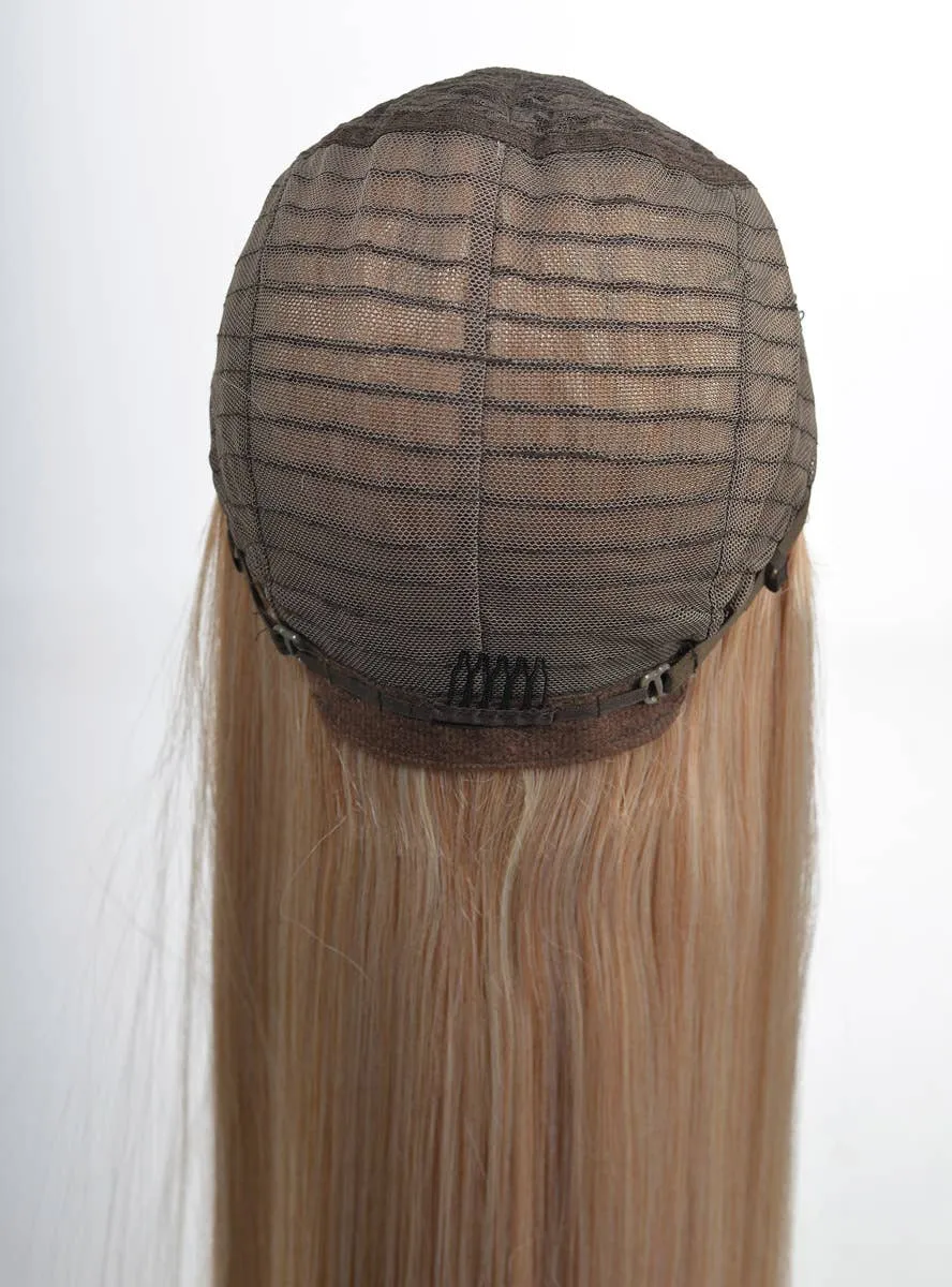 Onyx Black Long Curly Womens Lace Part Synthetic Fashion Wig