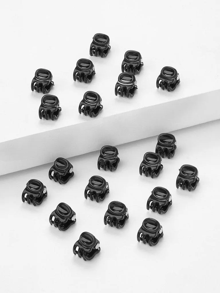 Plain Mini Hair Clip 10Pairs