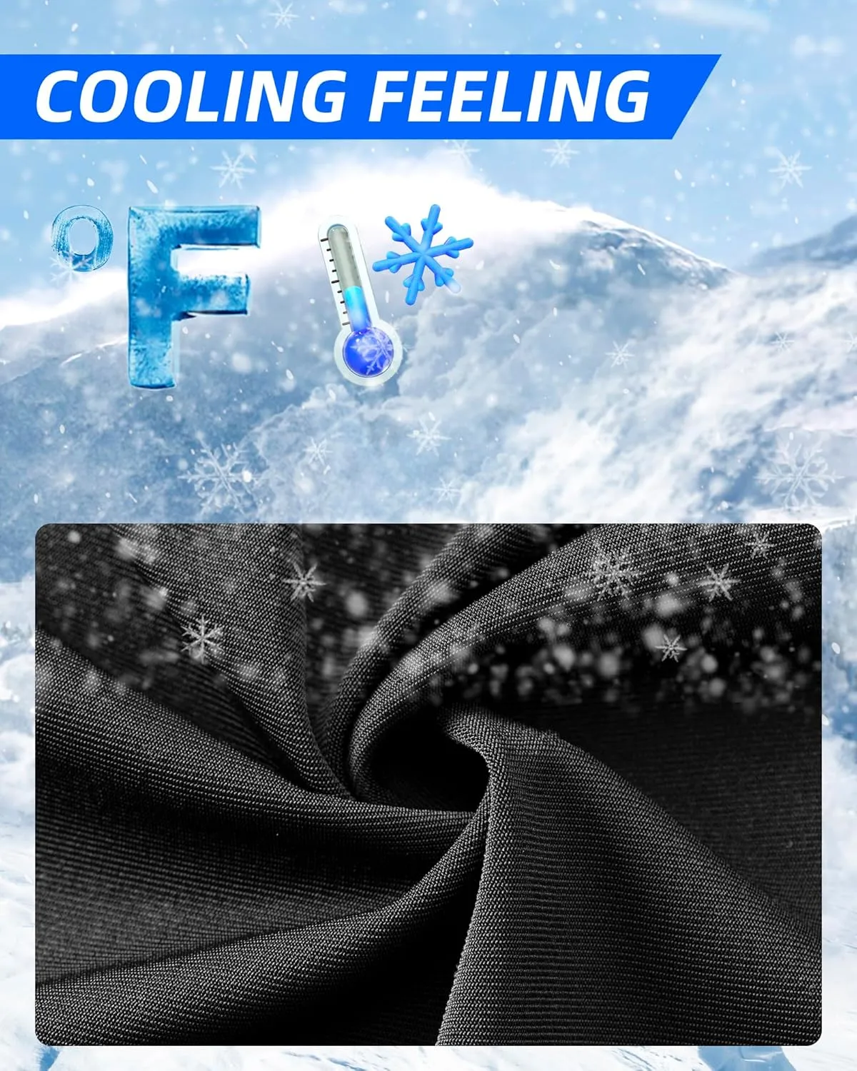 ROCKBROS Cooling Neck Gaiter Ice Silk UV Protection Balaclava