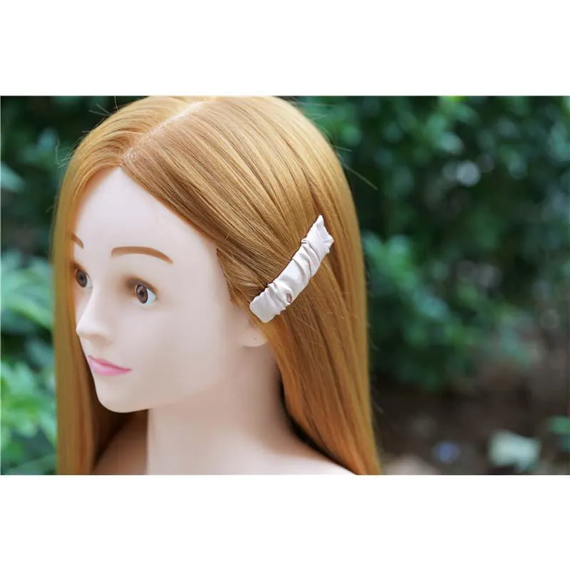 Silk hair clips - custom brand