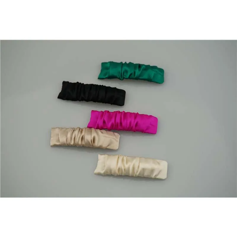 Silk hair clips - custom brand