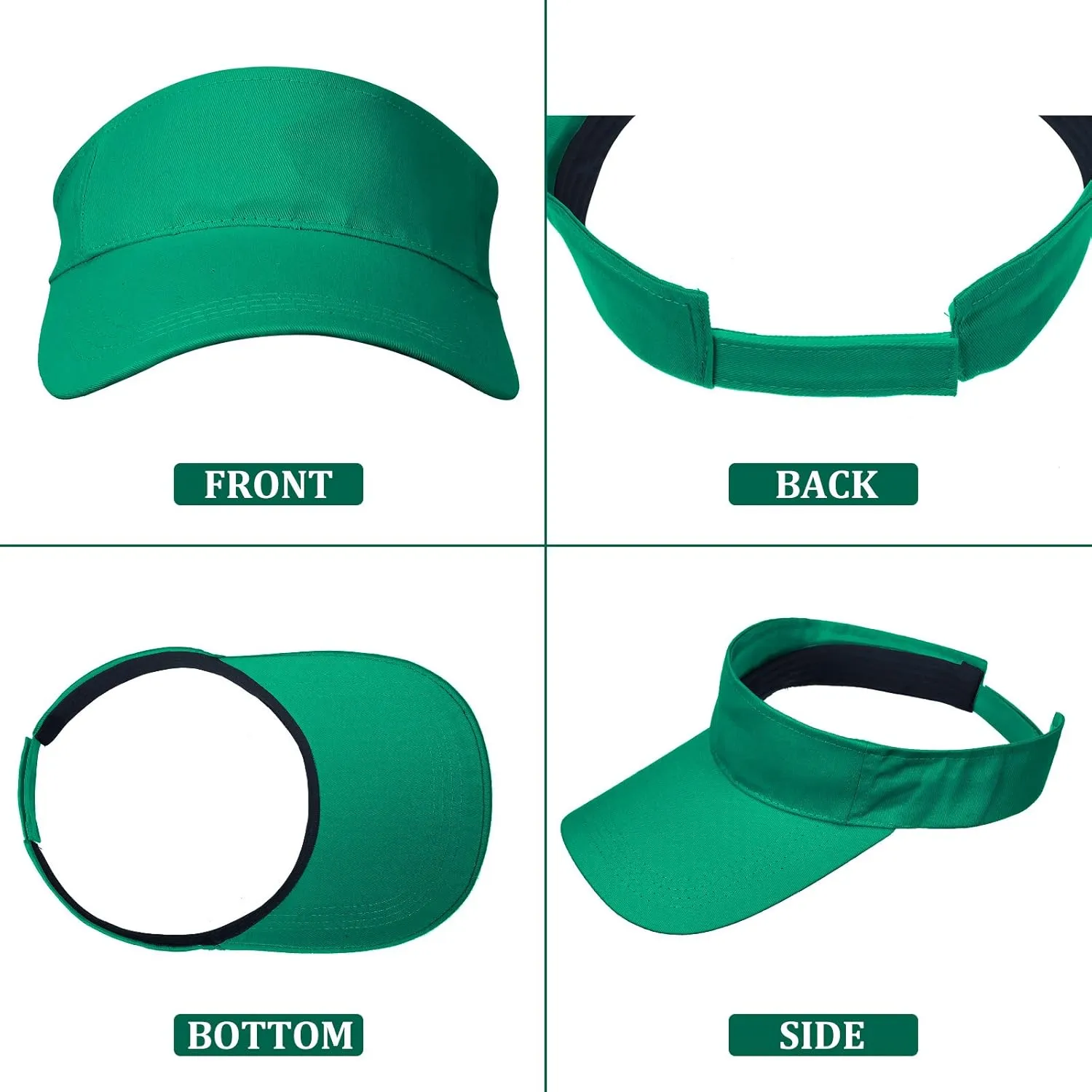 Syhood 15 Pieces Sun Visor Hats Sport Wear Athletic Sun Visor Caps Adjustable Sun Protection for Women Men