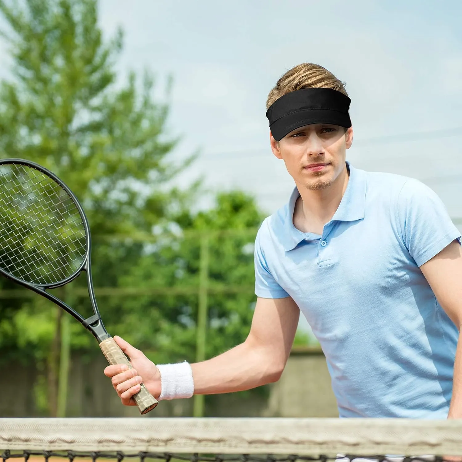 Syhood 15 Pieces Sun Visor Hats Sport Wear Athletic Sun Visor Caps Adjustable Sun Protection for Women Men