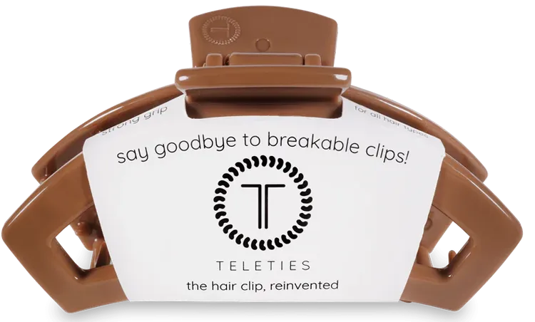 Teleties Open Caramel Hair Clip