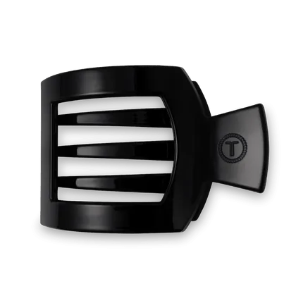 Teleties Square Flat Jet Black Hair Clip