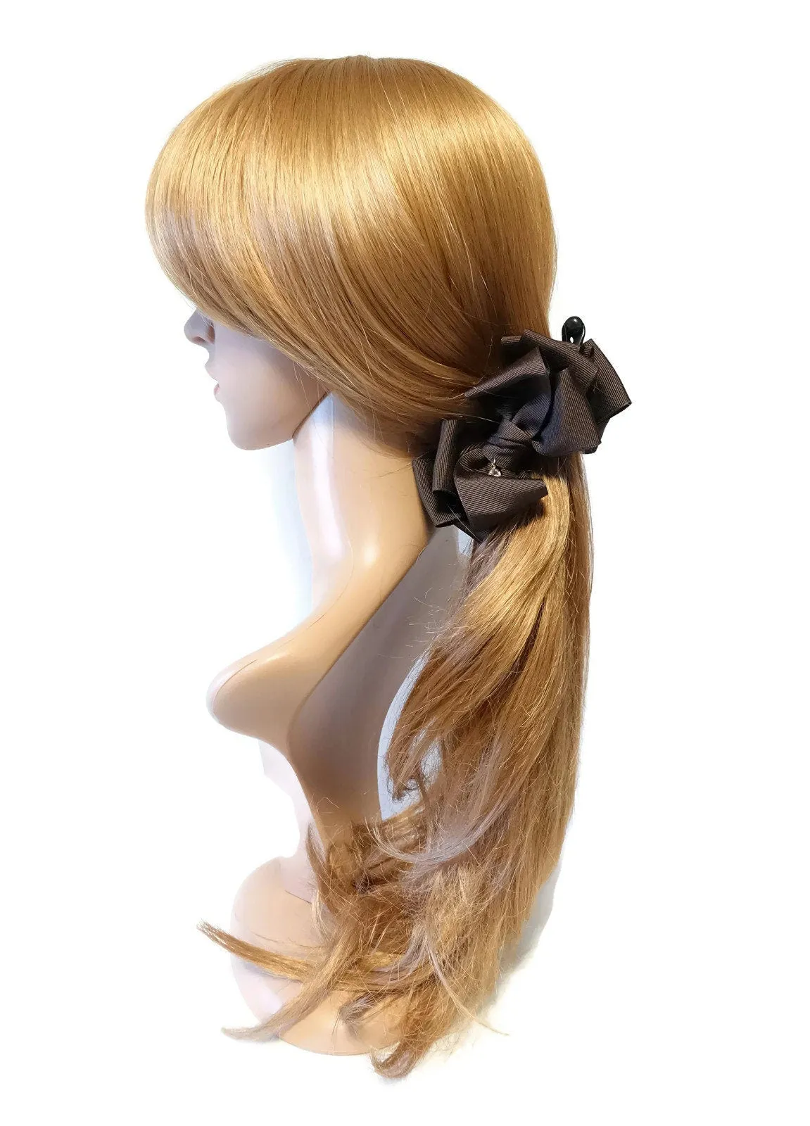 twist boutique grosgrain hair bow banana clip Women hair Accessory