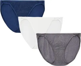 Vanity Fair Women's Illumination String Bikini Panties, Silky Stretch & Satin Trim