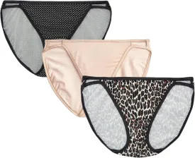 Vanity Fair Women's Illumination String Bikini Panties, Silky Stretch & Satin Trim